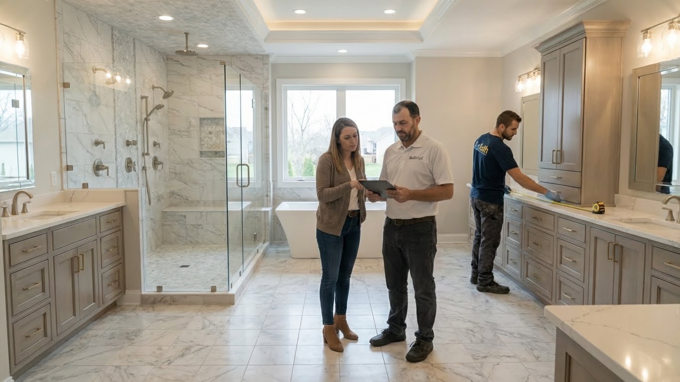 BuiltWell CT bathroom renovation in Hamden, Connecticut